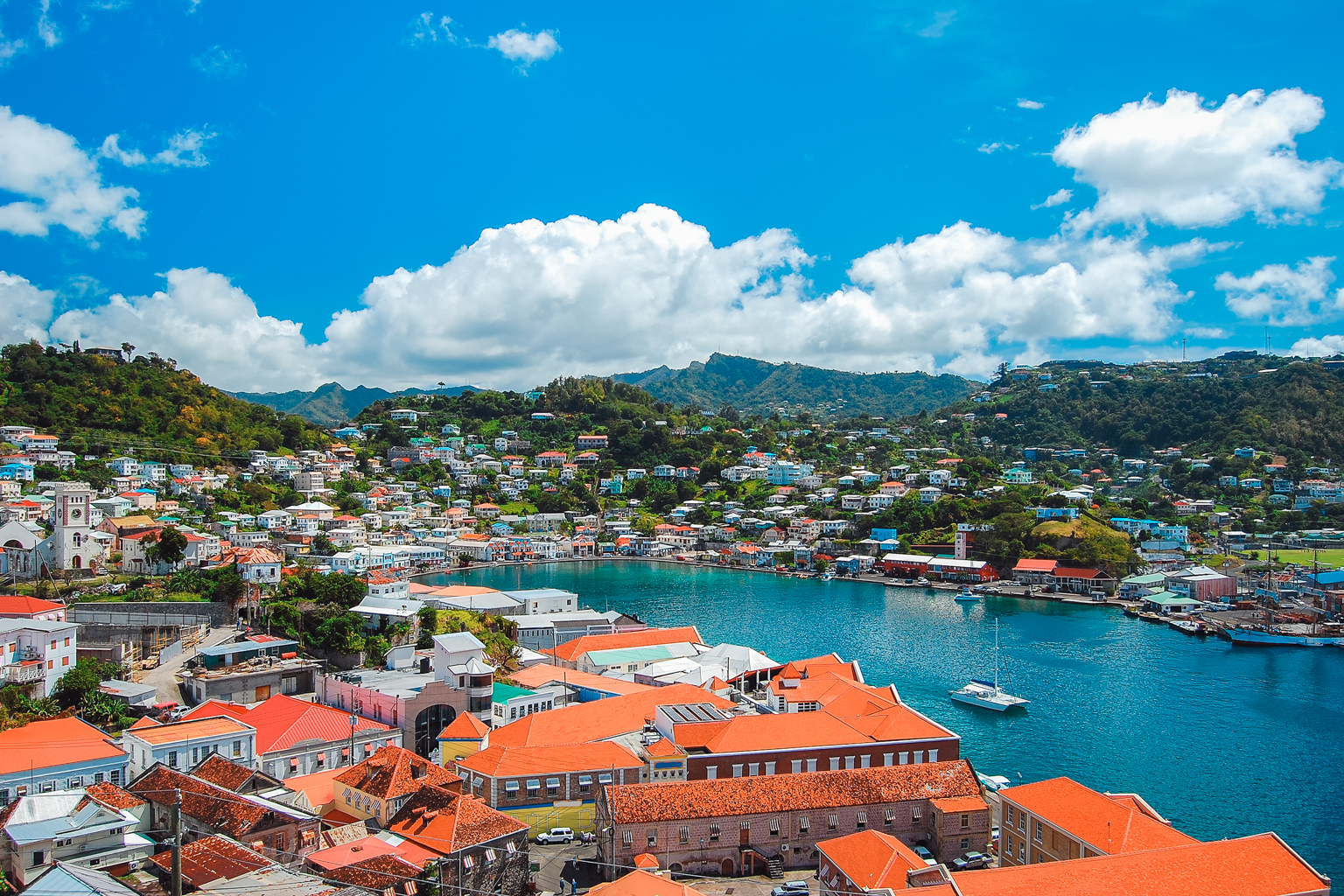 View,Of,Saint,George's,Town,,Capital,Of,Grenada,Island,,Caribbean