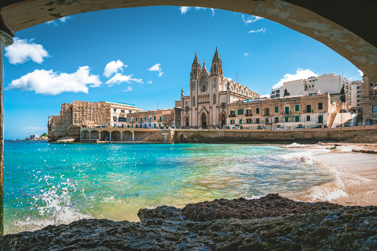 View,Of,Saint,Julian,,Malta